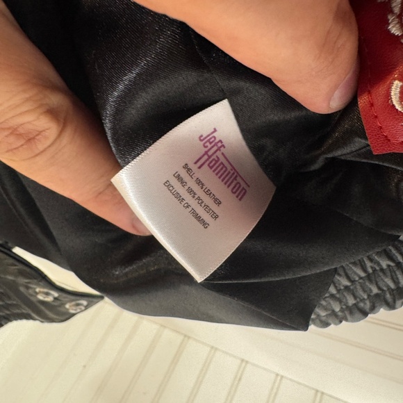 NEW Jeff Hamilton x Formula 1 x PacSun Full Leather Racing Jacket Small - Picture 11 of 11